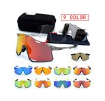UV400 100% S3 Cycling Glasses MTB Road Bike Goggles 3 Lens Polarized Sunglasses