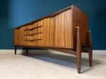 Rare Mid-century Vintage Retro ‘Zebrano’ Sideboard By Elliots Of Newbury In Teak