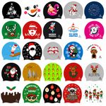 SportySwim Silicone Swimming Cap Adult Kids Christmas Swim Hat One Size