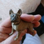 METAL FRENCH BULLDOG DOG ORNAMENT