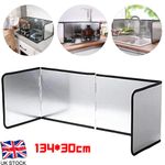 Kitchen Splatter Screen Stove Shield Guard Folding Oil-proof Splash Screen Board