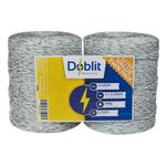 ELECTRIC FENCE POLY WIRE - 3mm 6 Strand Poly Fencing 2 x 500 Metres White Rolls