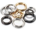 Large & Small Round Carabiner Clips, Heavy Duty Snap Hook Keyring Buckle Outdoor