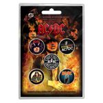 AC/DC Highway To Hell Button Badge Pack Officially Licensed