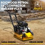 Wacker Plate Compactor Compaction RocwooD 14" 5.5hp 163cc Petrol Engine FREE Oil
