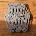 Vintage - French 1930/40s Art Deco Accordion Extending Metal Kitchen Trivet