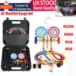 Air Conditioning Diagnostic A/C Manifold Gauge Tool Set Refrigeration R134a R22*