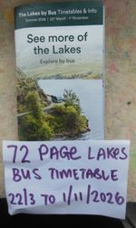 2026 Bus Timetable 72 pages Lake District Cumbria Keswick Kendal Windermere
