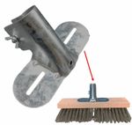 Metal Broom Bracket 1 1/8 Platform Flat Back Broom Clamp Brush Support Stay