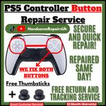Playstation 5 Controller Not Working Buttons Repair Same day Fix & Professional.