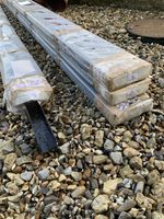 JOBLOT 45m External Grade Rigid PVC 50x50x3mm 3m Length Plastic Capping Channel