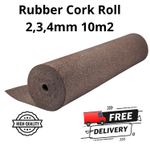 Rubber cork roll - 2, 3, 4 mm - 10m2 - High Quality! - Quick Delivery!