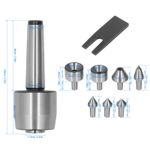 Live Center Set Morse Taper,Revolving 0.0006 CNC Lathe Tool MT3