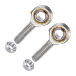2x POS12 M12 Male Rod End Bearing M12x1.75 Thread Joint Rod End Include Jam Nut