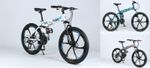 24in 26in Foldable Mountain Bike Dual Suspension Hardtail Bicycle Mountain Bike