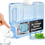 WATER CONTAINER Tap Desktop Dispenser Plastic Fridge Tank Liquid Camping 3L/5.5L