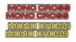 1 set of MONO CROSS  DT, XT, TT, YZ,Stickers / Decals for Swing Arm non OEM.