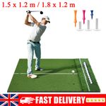 1.5/1.8 m Golf Hitting Mat Artificial Turf Mat Indoor Outdoor Golf Practice Mat