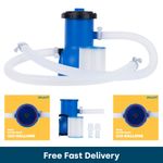 SPLASH! Pool Filter Pump For Paddling Swimming Pool Blue 300 and 530 Gallons