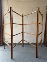 A Large Country House 4 Fold Pine Clothes Horse Laundry Room 300cm Wide C1900