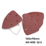 140×90mm Mouse Detail Sander Sandpaper 40-400 Grit Hook Loop Sanding Pads Sheets