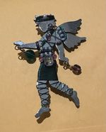 Vintage 1992 Liztech Woodland Sprite Fairy Pendant/Brooch Pin – Signed