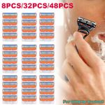 For Gillette Fusion5 Razor Blade Refills 8-48Pcs Replacement Cartridges Blade