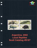$10.00 Scott Value - 2002 ARGENTINA Reptiles Snakes Turtles CV MNH NH UMM