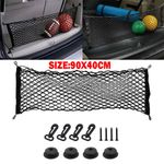 Large Car Cargo Net Nylon Elastic Mesh Luggage Cargo Storage Pickup Tidy Net UK