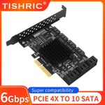 SATA 3.0 PCIe Controller Multiplier Expansion 2 4 8 10 Ports Add-On Riser 6Gbps