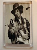 Jimi Hendrix, American Rock Icon, Black and White Superb Fridge Magnet
