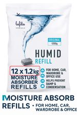 12x 1.2kg Lafita Humid Absorber Refill Pack Dehumidifier Moisture Mould Absorber