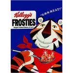 Vintage Kelloggs Tea Towel Dish Towels Cotton Kitchen Home Retro Cereal Frosties