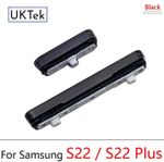 For Samsung Galaxy S22 S22 plus Black Outer Side Power Volume on off Button