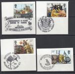 Fishing GB Used special cancels Billingsgate BFPS etc 1981 ON PIECE (143534)