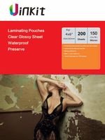 4x6 Laminating Pouches Sheet 110x160mm  150 Micron 75x2 - 200 Sheets Uinkit
