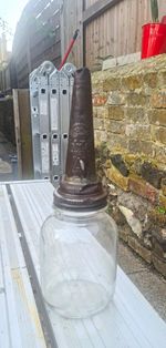 Vintage Gargoyle Mobiloil A Glass Oil Pourer Bottle/Jar very Rare collectable 