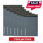 GREY Mailing Postage Bags - Large Strong Poly Self Seal Plastic Post Packaging