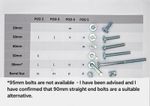 Snuzpod 2, 3, 4 and 5 spare bolts and nuts