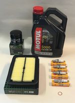 Service Kit fit GSF600 Bandit 600 00-04 Motul 5000 Oil Spark Plugs & Filters