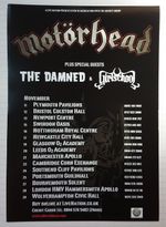 MOTORHEAD TOUR CONCERT FLYER 2009 UK No Sleep 'Til Moscow Lemmy Heavy Rock Metal