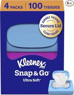 Kleenex Ultra Soft Snap & Go Facial Tissue - UK Seller USA Import