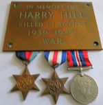 WW2 GROUP SCROLL PLAQUE EPHEMERA IRISH GUARDS NORMANDY CASUALTY FROM CASTLETON
