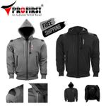 Mens Motorcycle Soft Shell Hoodies Motorbike Waterproof Removable Armour Jackets
