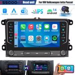 Fits VW Volkswagen Jetta Passat 7" Android 14 Car Stereo Radio Apple Carplay GPS
