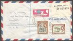 British Guiana 1965 Registered Airmail Cover to USA
