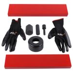 Shop Press Accessory Kit 50T with Carbon Steel Plates Punches Shield 6PC