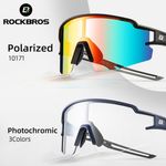RockBros Cycling Glasses Photochromatic Polarised Outdoor Sport Sunglasses UV400