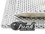 Dual Layer Barrier Heat Shield Sheet by Funk Motorsport 30cm x 30cm Aluminium