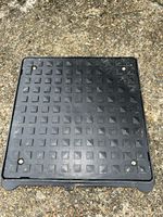 Polypipe UG502 Manhole Cover Square Frame & Lid  320mm  New Style